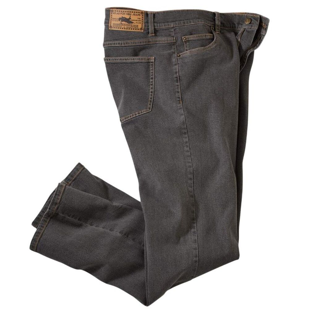 Atlas For Men Mens Stretch Regular Jeans / Gray